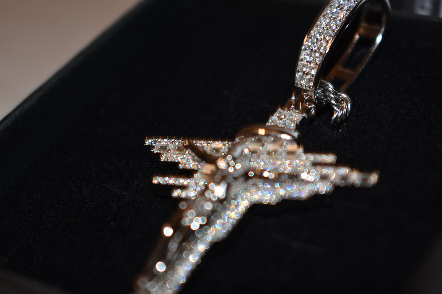 Jesus Christ Moissanite Pendant With Necklace 4.0mm