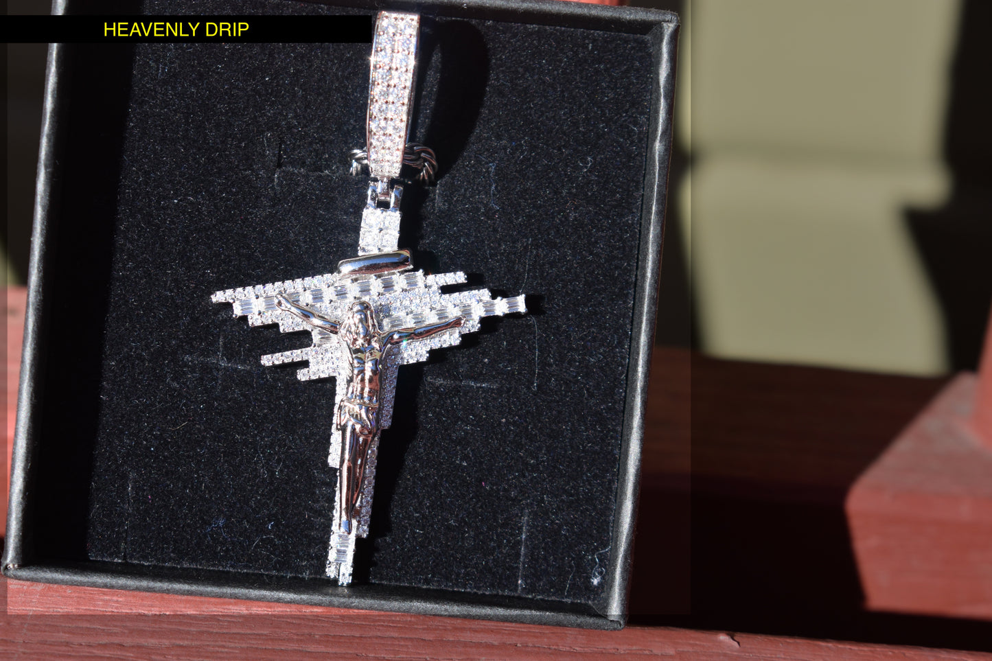 Jesus Christ Moissanite Pendant With Necklace 4.0mm