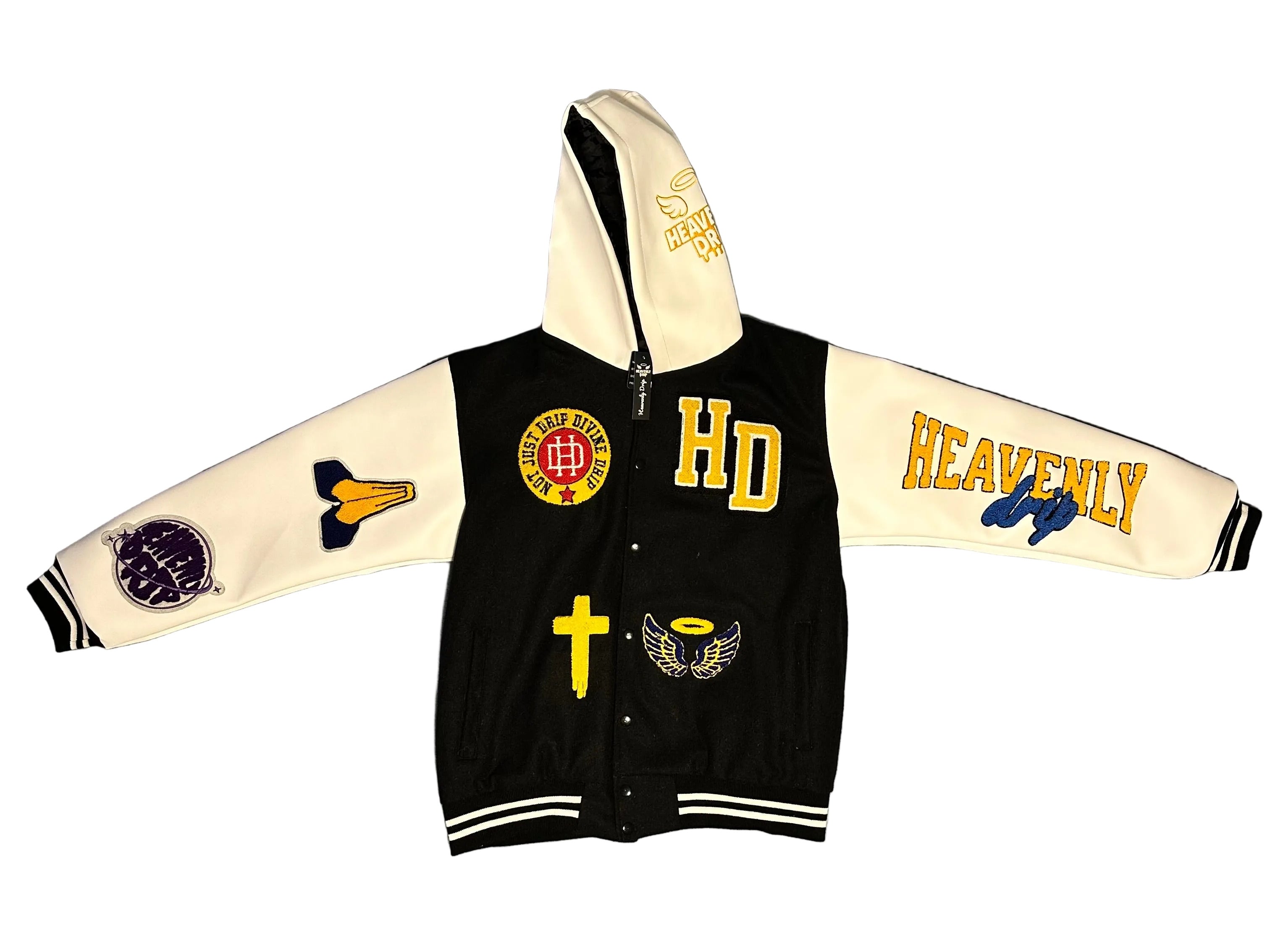 Heavenly Drip Letterman Jacket