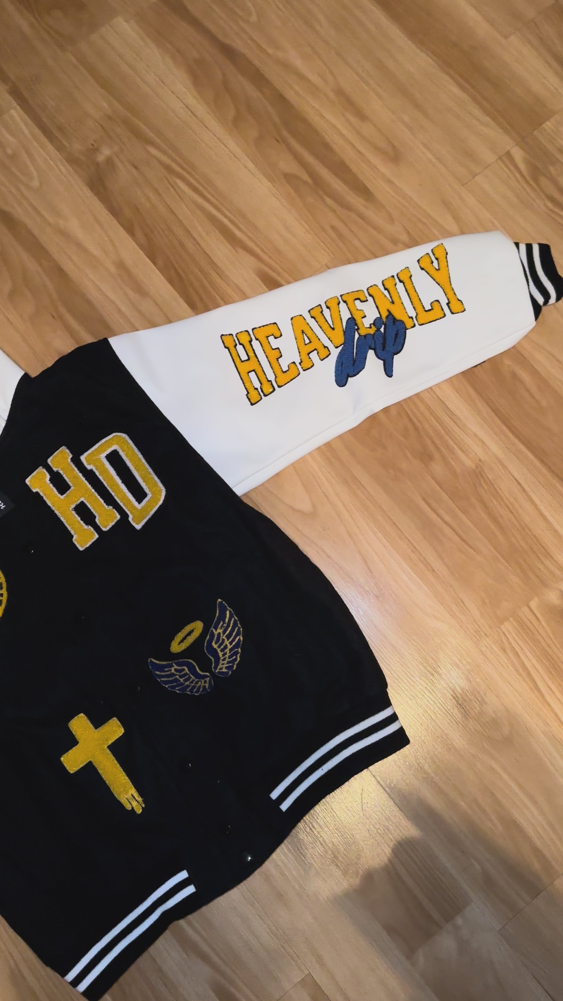 Heavenly Drip Letterman Jacket