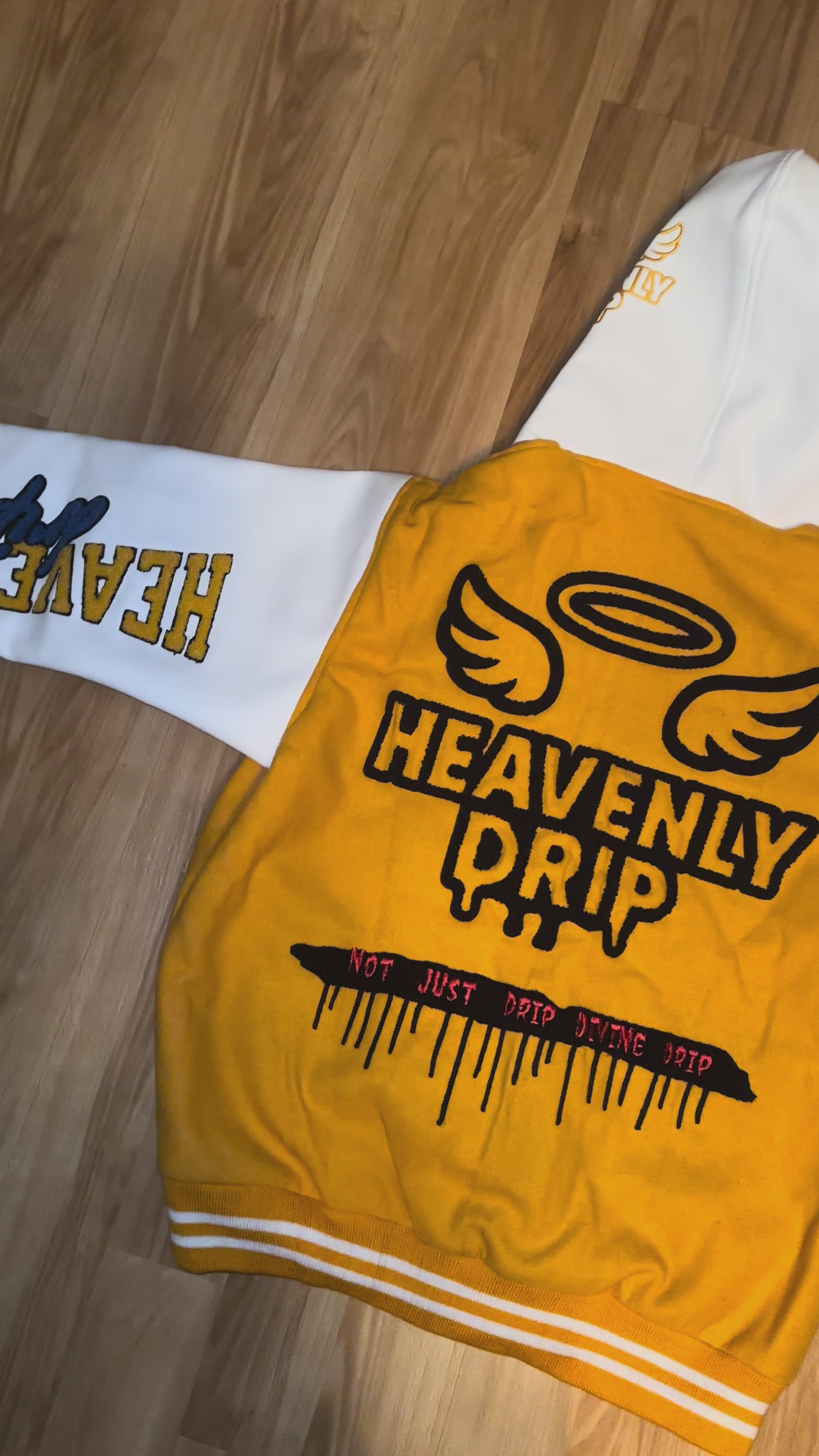 Heavenly Drip Letterman Jacket