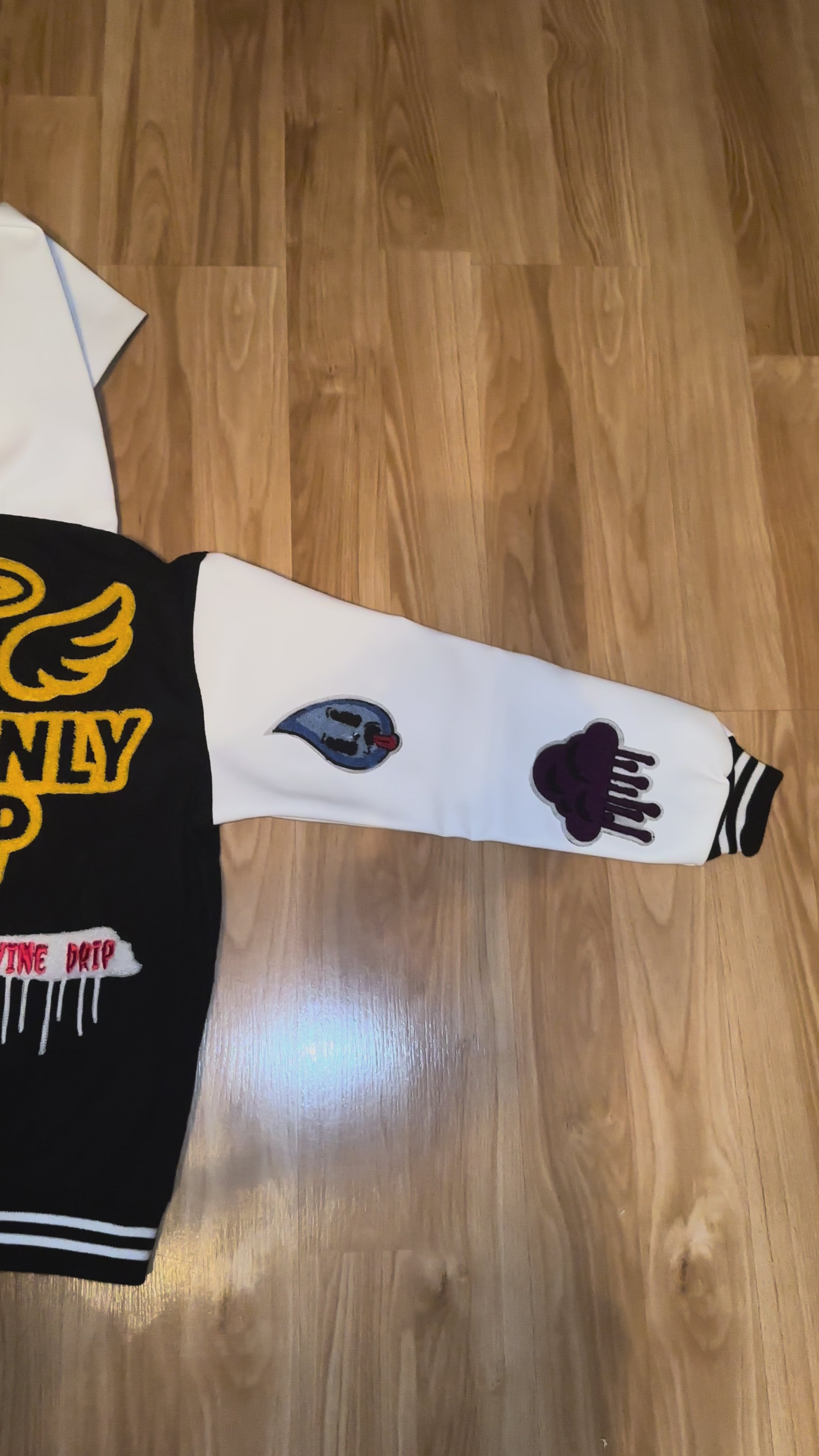 Heavenly Drip Letterman Jacket