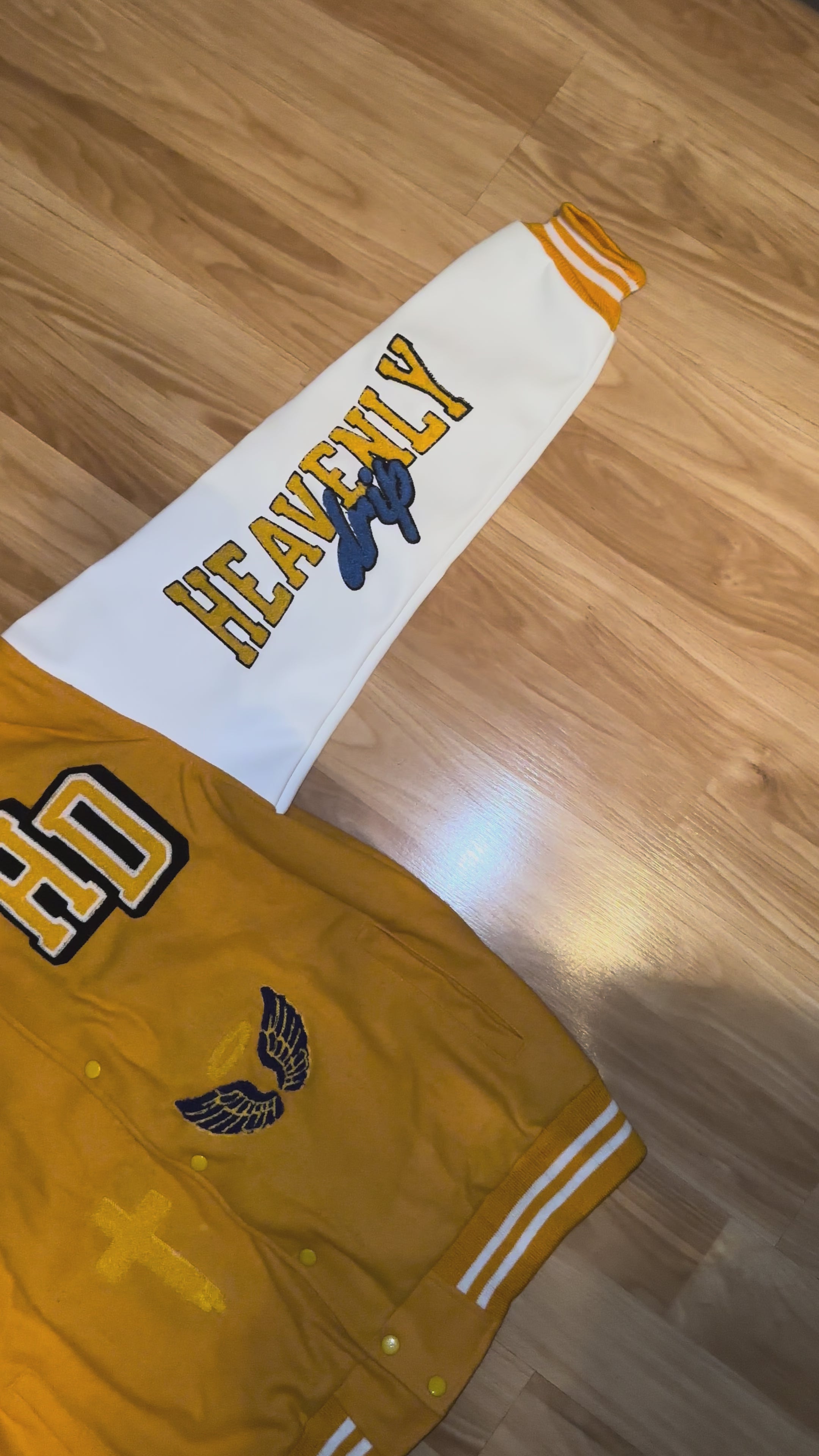 Heavenly Drip Letterman Jacket
